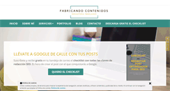Desktop Screenshot of fabricandocontenidos.com