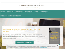 Tablet Screenshot of fabricandocontenidos.com